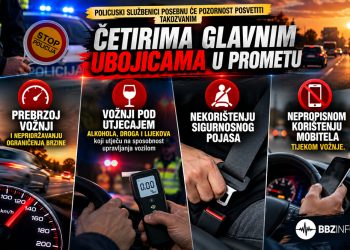 Policija ovog vikenda pojačano kontrolira vozače u BBŽ-u! Poseban nadzor alkohola i droga u noći sa subote na nedjelju