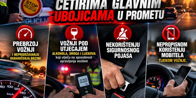 Policija ovog vikenda pojačano kontrolira vozače u BBŽ-u! Poseban nadzor alkohola i droga u noći sa subote na nedjelju