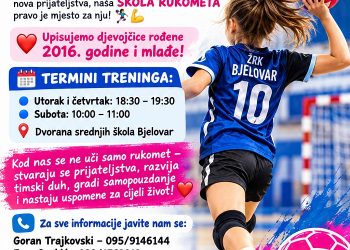 Imate djevojčicu koja voli sport? ŽRK Bjelovar poziva nove male rukometašice, evo kada su treninzi!