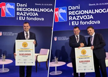 Bjelovar ponovno najbolji među 127 hrvatskih gradova! Drugu godinu zaredom osvojio titulu „Prvak EU fondova”