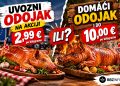 Uvozni odojak na akciji za 2,99 eura, domaći i do 10 eura po kilogramu: Svinjogojci zabrinuti zbog razlike u cijenama