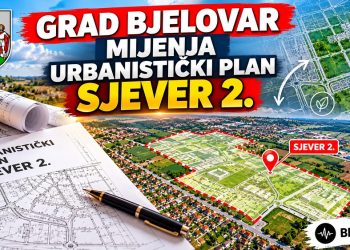 Grad Bjelovar mijenja urbanistički plan Sjever 2: Građani mogu iznijeti primjedbe od 4. do 18. studenoga