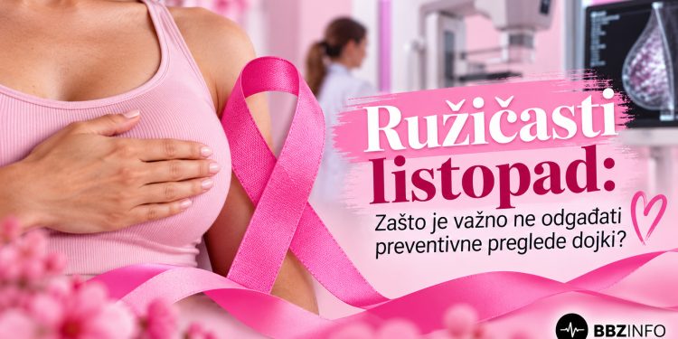 Ružičasti listopad: Zašto je važno ne odgađati preventivne preglede dojki?