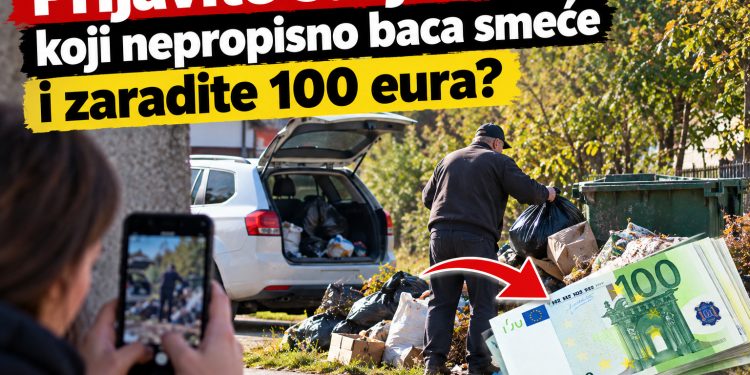 Prijavite susjeda koji nepropisno baca smeće i zaradite 100 eura? Rijeka sprema novu mjeru, bi li prošla i kod nas??