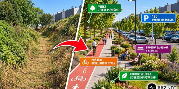 Velika promjena u Bjelovaru: Nestaje zapušteni kanal, stiže 120 parkirnih mjesta i nova zelena zona!
