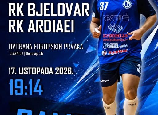 Subota je za rukomet! RK Bjelovar večeras dočekuje Ardiaei iz Dubrovnika