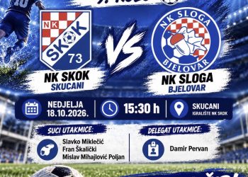 Nogometna nedjelja u Skucanima: NK Skok dočekuje bjelovarsku Slogu, utakmica počinje u 15:30!