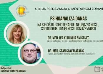 O mentalnom zdravlju iz drukčije perspektive: U Bjelovaru predavanje o psihoanalizi, psihoterapiji i neuroznanosti