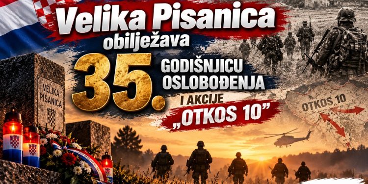 Velika Pisanica obilježava 35. godišnjicu oslobođenja i akcije „Otkos 10”: U subotu misa, polaganje vijenaca i prigodni program