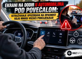 Ekrani na dodir u automobilima pod povećalom: Istraživanje upozorava na opasnost koju mnogi vozači podcjenjuju