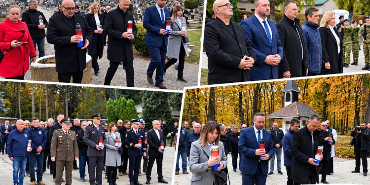 Uoči Svih svetih u Bjelovaru odana počast hrvatskim braniteljima: Vijenci i svijeće na četiri spomen-lokacije