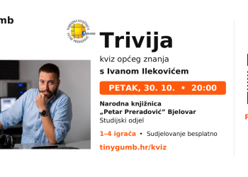 Nakon nekoliko odgoda, kviz s Ivanom Ilekovićem ovog petka u bjelovarskoj knjižnici: Sudjelovanje besplatno