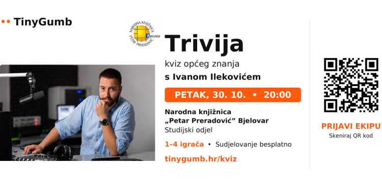 Nakon nekoliko odgoda, kviz s Ivanom Ilekovićem ovog petka u bjelovarskoj knjižnici: Sudjelovanje besplatno