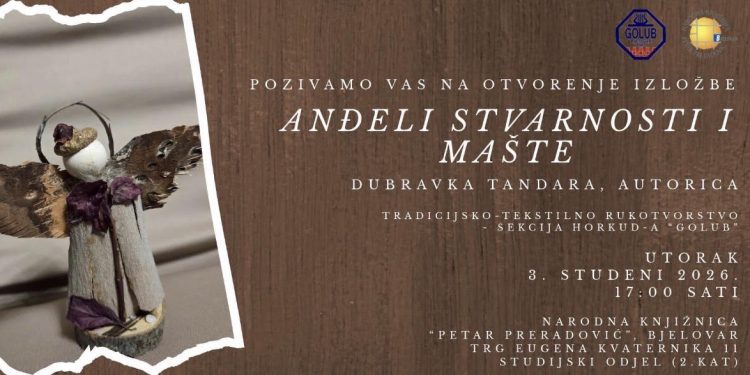 Anđeli od kore drveta, plodova i sjemenki: U Bjelovaru se otvara posebna izložba Dubravke Tandara